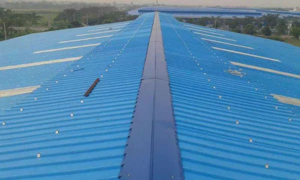 Nhôm cán sóng được ứng dụng nhiều trong lợp mái của các nhà máy